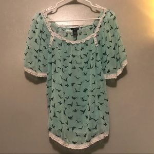 Juniors (girls) Sheer Blouse